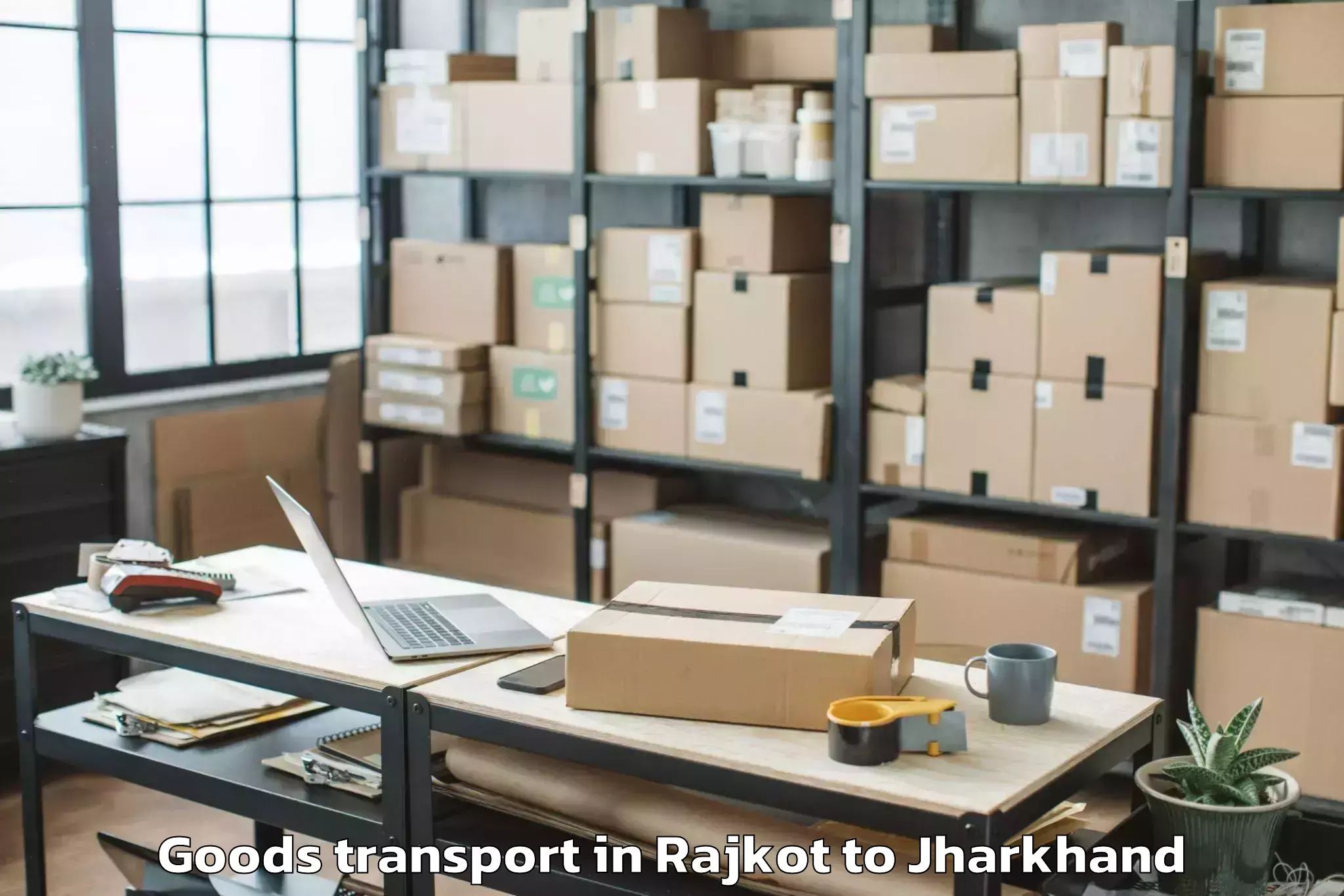 Professional Rajkot to Sai Nath University Ranchi Goods Transport